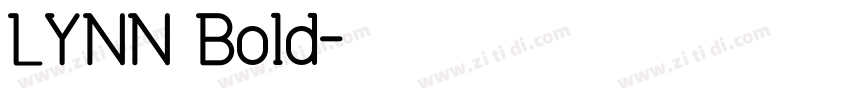 LYNN Bold字体转换